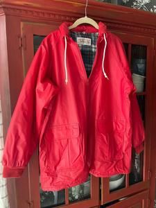 Vintage flannel lined rain coat